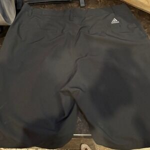 Adidas Primegreen Mens Golf Shorts Black Size 35 Flat Front Performance Athletic